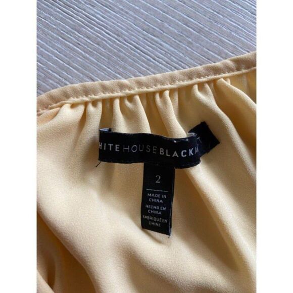 Yellow White House Black Market Dress (Size 2) - Picture 3 of 4